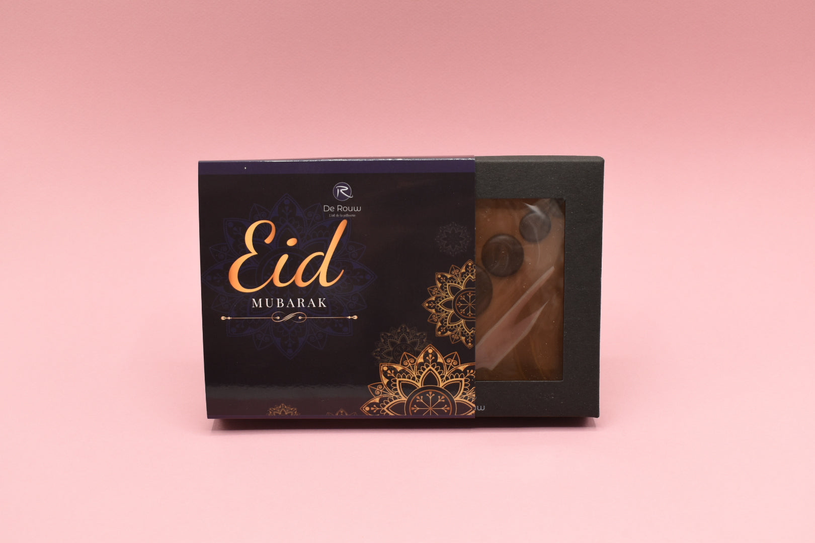 Brown caramel peanut bar Eid Mubarak