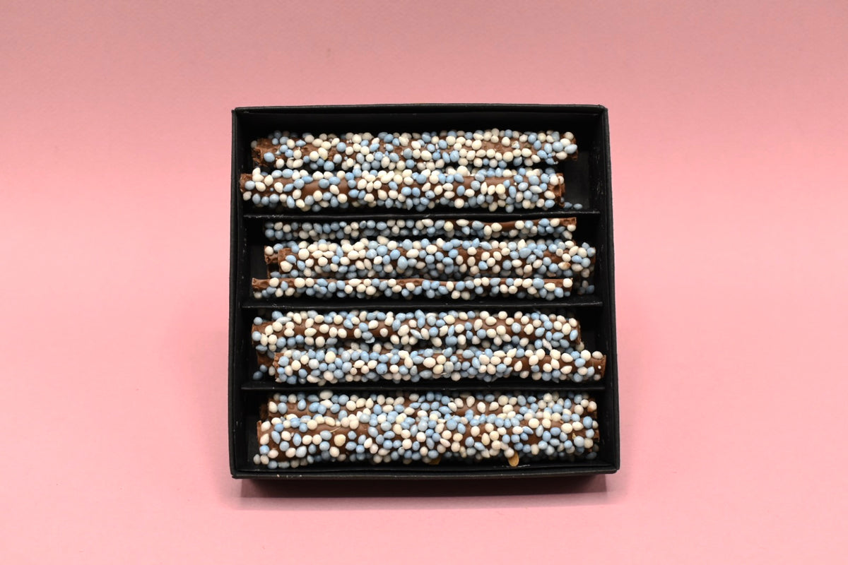 Geboorte sticks blauw